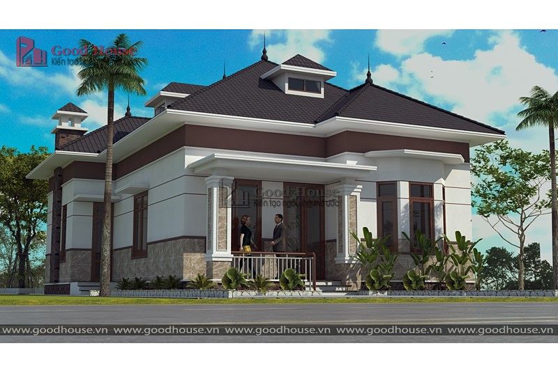 Mẫu thiết kế nhà mái thái có gác lửng - Chủ đầu tư: Anh Khương, Bắc Ninh  CÔNG TY CỔ PHẦN KIẾN TRÚC XÂY DỰNG VIỆT HOME